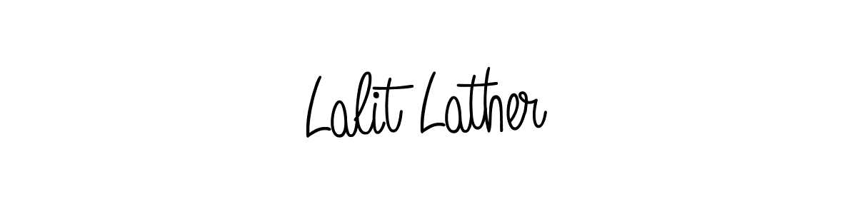 Make a short Lalit Lather signature style. Manage your documents anywhere anytime using Angelique-Rose-font-FFP. Create and add eSignatures, submit forms, share and send files easily. Lalit Lather signature style 5 images and pictures png