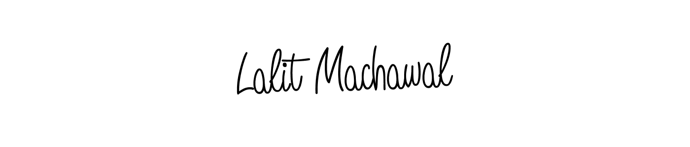 Make a beautiful signature design for name Lalit Machawal. With this signature (Angelique-Rose-font-FFP) style, you can create a handwritten signature for free. Lalit Machawal signature style 5 images and pictures png