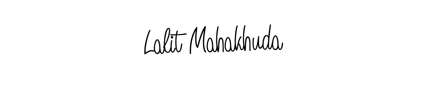 Make a beautiful signature design for name Lalit Mahakhuda. With this signature (Angelique-Rose-font-FFP) style, you can create a handwritten signature for free. Lalit Mahakhuda signature style 5 images and pictures png