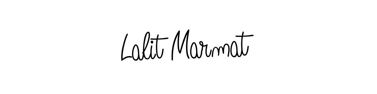Lalit Marmat stylish signature style. Best Handwritten Sign (Angelique-Rose-font-FFP) for my name. Handwritten Signature Collection Ideas for my name Lalit Marmat. Lalit Marmat signature style 5 images and pictures png