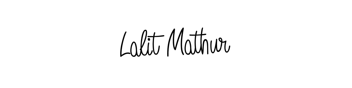 Also we have Lalit Mathur name is the best signature style. Create professional handwritten signature collection using Angelique-Rose-font-FFP autograph style. Lalit Mathur signature style 5 images and pictures png