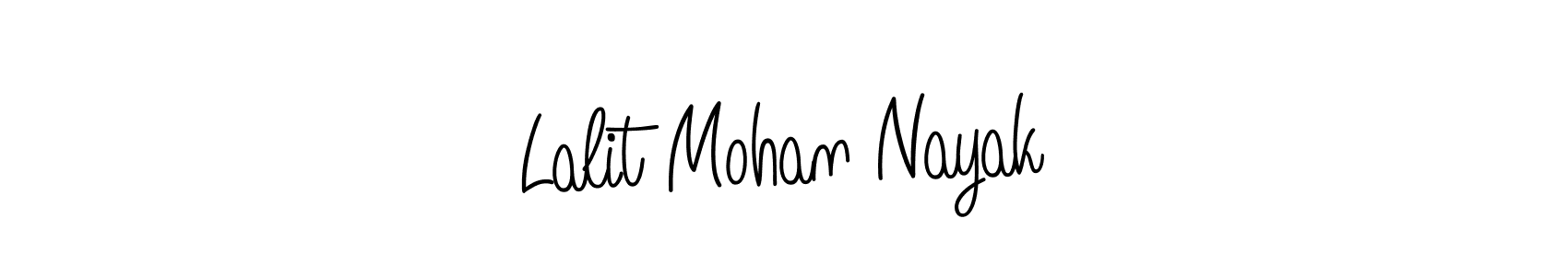 How to make Lalit Mohan Nayak name signature. Use Angelique-Rose-font-FFP style for creating short signs online. This is the latest handwritten sign. Lalit Mohan Nayak signature style 5 images and pictures png