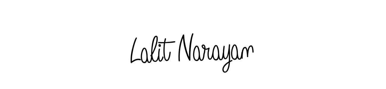 Make a beautiful signature design for name Lalit Narayan. With this signature (Angelique-Rose-font-FFP) style, you can create a handwritten signature for free. Lalit Narayan signature style 5 images and pictures png