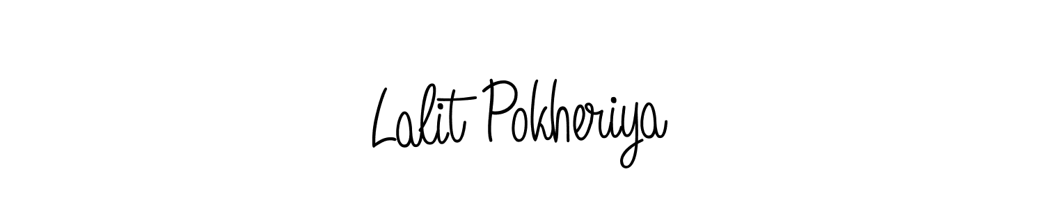 How to Draw Lalit Pokheriya signature style? Angelique-Rose-font-FFP is a latest design signature styles for name Lalit Pokheriya. Lalit Pokheriya signature style 5 images and pictures png