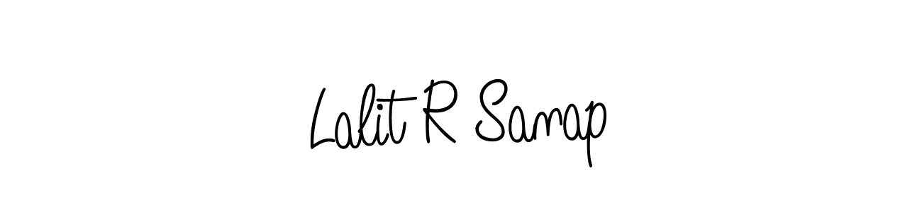 Create a beautiful signature design for name Lalit R Sanap. With this signature (Angelique-Rose-font-FFP) fonts, you can make a handwritten signature for free. Lalit R Sanap signature style 5 images and pictures png