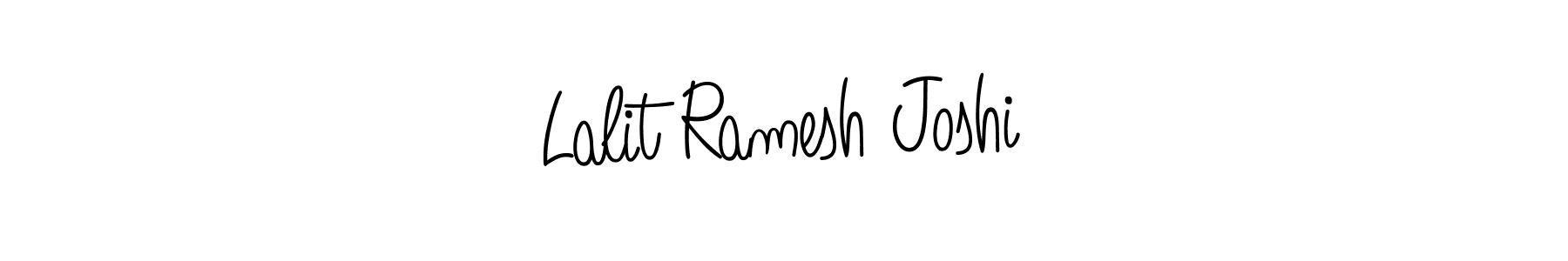 Also we have Lalit Ramesh Joshi name is the best signature style. Create professional handwritten signature collection using Angelique-Rose-font-FFP autograph style. Lalit Ramesh Joshi signature style 5 images and pictures png