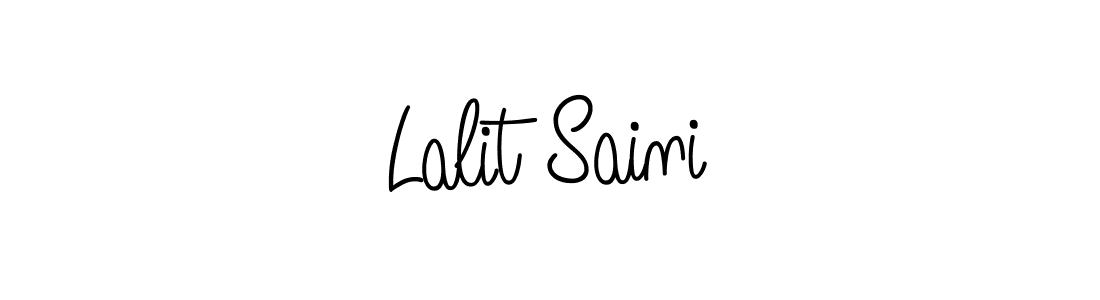 The best way (Angelique-Rose-font-FFP) to make a short signature is to pick only two or three words in your name. The name Lalit Saini include a total of six letters. For converting this name. Lalit Saini signature style 5 images and pictures png