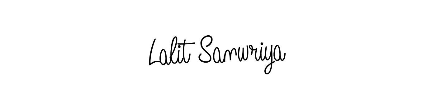 You should practise on your own different ways (Angelique-Rose-font-FFP) to write your name (Lalit Sanwriya) in signature. don't let someone else do it for you. Lalit Sanwriya signature style 5 images and pictures png