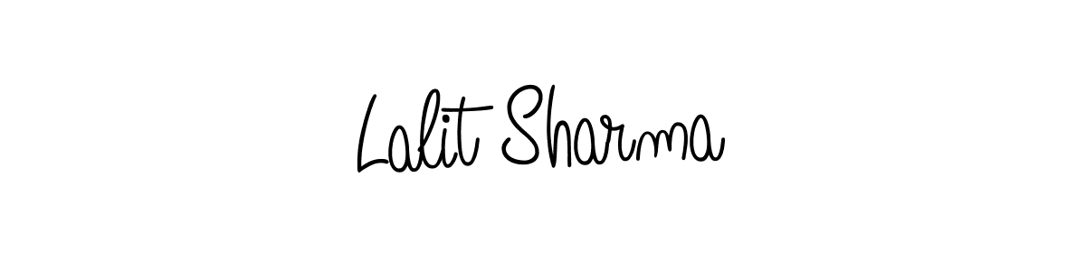 How to make Lalit Sharma name signature. Use Angelique-Rose-font-FFP style for creating short signs online. This is the latest handwritten sign. Lalit Sharma signature style 5 images and pictures png