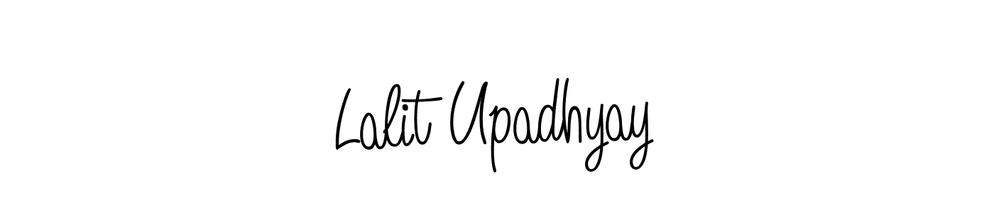 How to make Lalit Upadhyay name signature. Use Angelique-Rose-font-FFP style for creating short signs online. This is the latest handwritten sign. Lalit Upadhyay signature style 5 images and pictures png