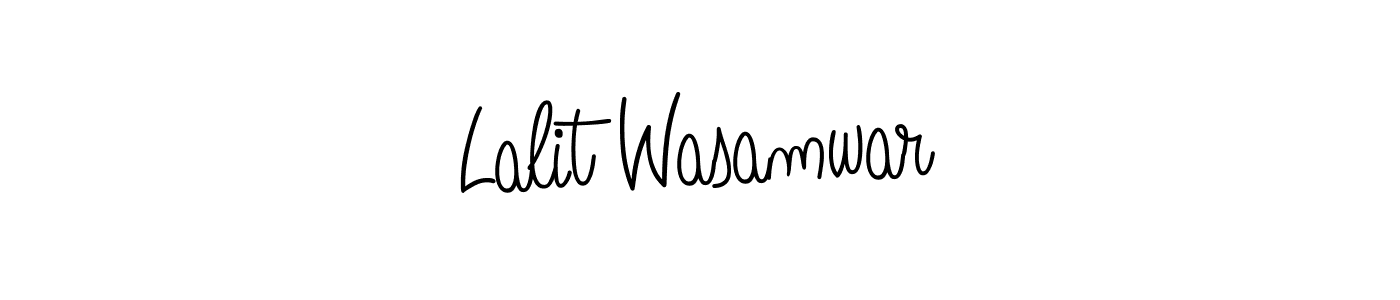 Create a beautiful signature design for name Lalit Wasamwar. With this signature (Angelique-Rose-font-FFP) fonts, you can make a handwritten signature for free. Lalit Wasamwar signature style 5 images and pictures png