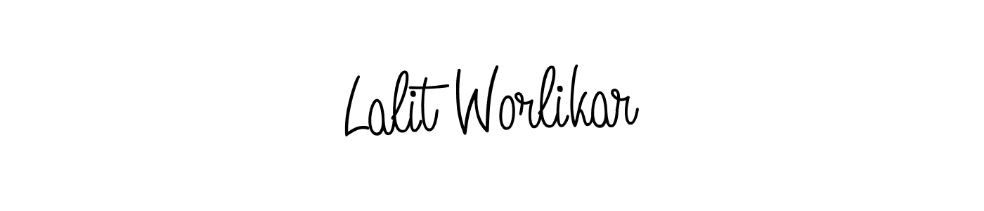 Angelique-Rose-font-FFP is a professional signature style that is perfect for those who want to add a touch of class to their signature. It is also a great choice for those who want to make their signature more unique. Get Lalit Worlikar name to fancy signature for free. Lalit Worlikar signature style 5 images and pictures png