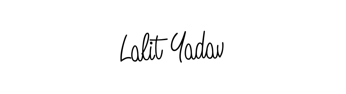 Create a beautiful signature design for name Lalit Yadav. With this signature (Angelique-Rose-font-FFP) fonts, you can make a handwritten signature for free. Lalit Yadav signature style 5 images and pictures png