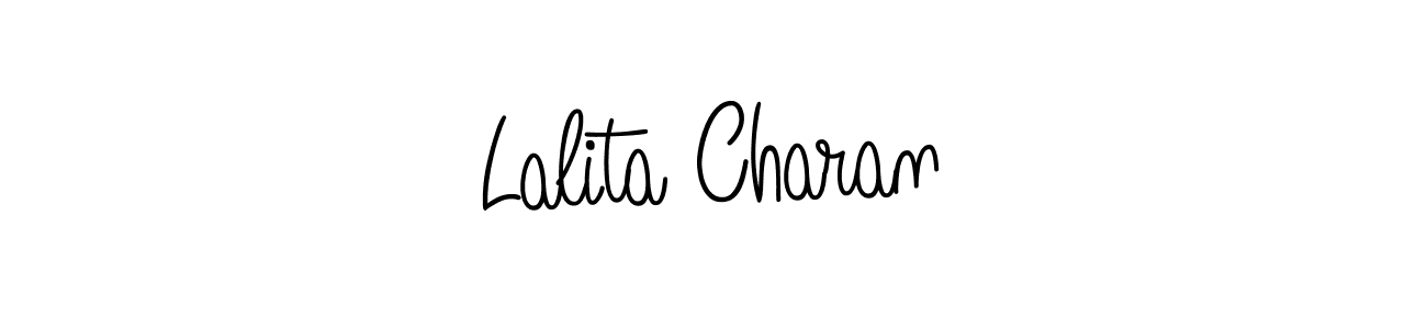 How to Draw Lalita Charan signature style? Angelique-Rose-font-FFP is a latest design signature styles for name Lalita Charan. Lalita Charan signature style 5 images and pictures png