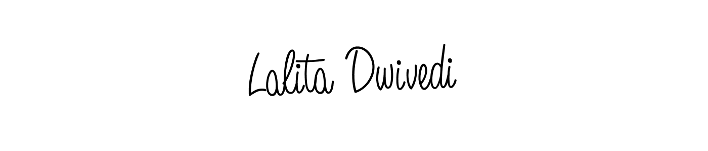 Lalita Dwivedi stylish signature style. Best Handwritten Sign (Angelique-Rose-font-FFP) for my name. Handwritten Signature Collection Ideas for my name Lalita Dwivedi. Lalita Dwivedi signature style 5 images and pictures png