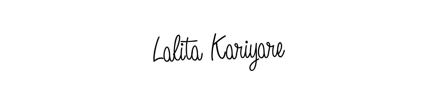 You can use this online signature creator to create a handwritten signature for the name Lalita Kariyare. This is the best online autograph maker. Lalita Kariyare signature style 5 images and pictures png