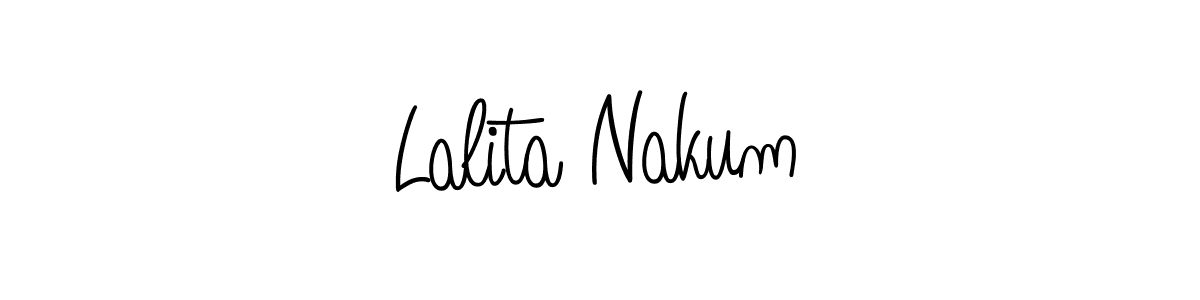 How to Draw Lalita Nakum signature style? Angelique-Rose-font-FFP is a latest design signature styles for name Lalita Nakum. Lalita Nakum signature style 5 images and pictures png