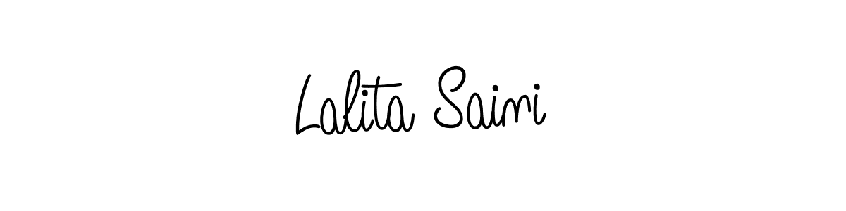 Make a short Lalita Saini signature style. Manage your documents anywhere anytime using Angelique-Rose-font-FFP. Create and add eSignatures, submit forms, share and send files easily. Lalita Saini signature style 5 images and pictures png