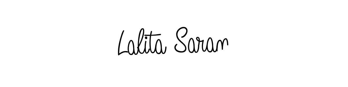 Make a beautiful signature design for name Lalita Saran. With this signature (Angelique-Rose-font-FFP) style, you can create a handwritten signature for free. Lalita Saran signature style 5 images and pictures png