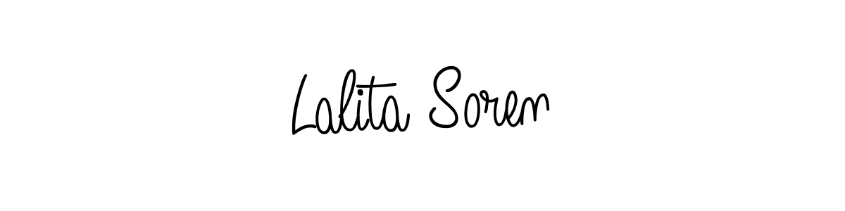 How to Draw Lalita Soren signature style? Angelique-Rose-font-FFP is a latest design signature styles for name Lalita Soren. Lalita Soren signature style 5 images and pictures png