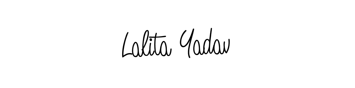 if you are searching for the best signature style for your name Lalita Yadav. so please give up your signature search. here we have designed multiple signature styles  using Angelique-Rose-font-FFP. Lalita Yadav signature style 5 images and pictures png