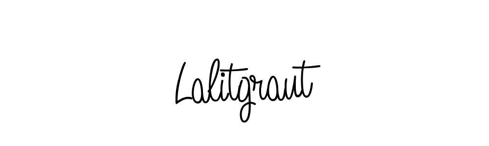 Use a signature maker to create a handwritten signature online. With this signature software, you can design (Angelique-Rose-font-FFP) your own signature for name Lalitgraut. Lalitgraut signature style 5 images and pictures png