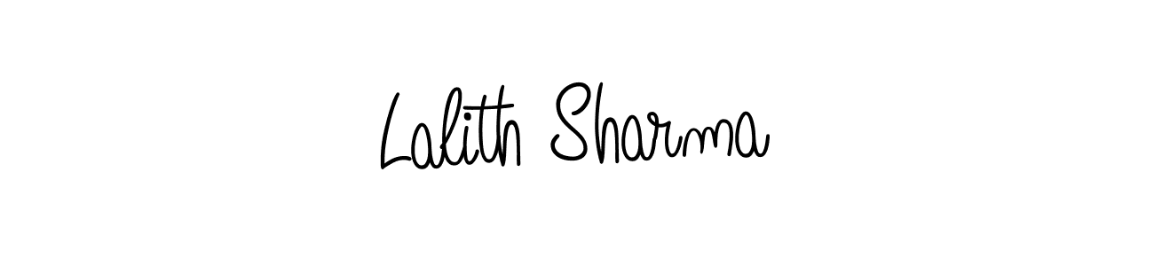 Create a beautiful signature design for name Lalith Sharma. With this signature (Angelique-Rose-font-FFP) fonts, you can make a handwritten signature for free. Lalith Sharma signature style 5 images and pictures png