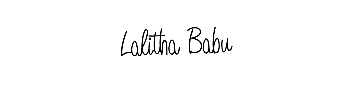 How to make Lalitha Babu signature? Angelique-Rose-font-FFP is a professional autograph style. Create handwritten signature for Lalitha Babu name. Lalitha Babu signature style 5 images and pictures png
