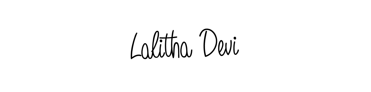 How to make Lalitha Devi signature? Angelique-Rose-font-FFP is a professional autograph style. Create handwritten signature for Lalitha Devi name. Lalitha Devi signature style 5 images and pictures png