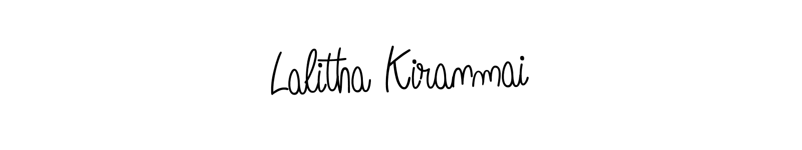 Also You can easily find your signature by using the search form. We will create Lalitha Kiranmai name handwritten signature images for you free of cost using Angelique-Rose-font-FFP sign style. Lalitha Kiranmai signature style 5 images and pictures png