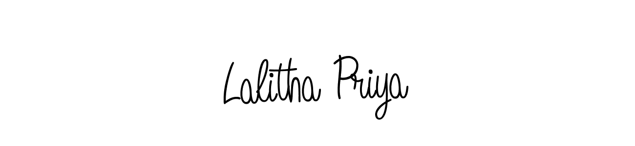 The best way (Angelique-Rose-font-FFP) to make a short signature is to pick only two or three words in your name. The name Lalitha Priya include a total of six letters. For converting this name. Lalitha Priya signature style 5 images and pictures png