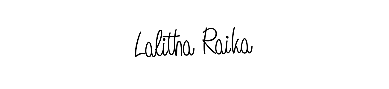 The best way (Angelique-Rose-font-FFP) to make a short signature is to pick only two or three words in your name. The name Lalitha Raika include a total of six letters. For converting this name. Lalitha Raika signature style 5 images and pictures png