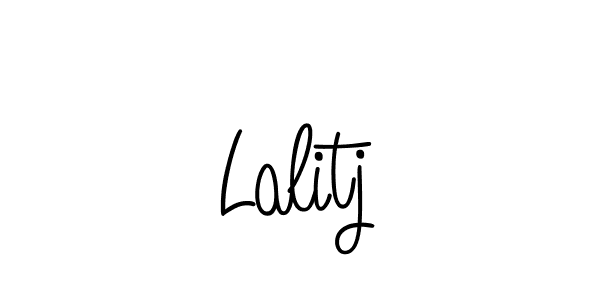 How to make Lalitj name signature. Use Angelique-Rose-font-FFP style for creating short signs online. This is the latest handwritten sign. Lalitj signature style 5 images and pictures png