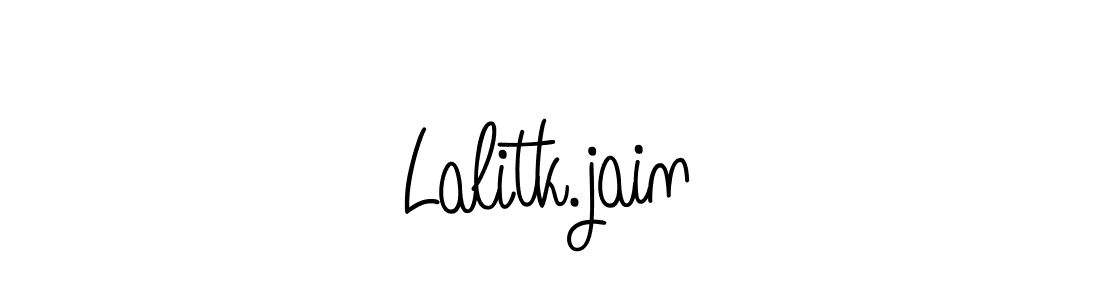 How to make Lalitk.jain name signature. Use Angelique-Rose-font-FFP style for creating short signs online. This is the latest handwritten sign. Lalitk.jain signature style 5 images and pictures png