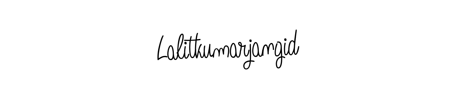 How to make Lalitkumarjangid name signature. Use Angelique-Rose-font-FFP style for creating short signs online. This is the latest handwritten sign. Lalitkumarjangid signature style 5 images and pictures png