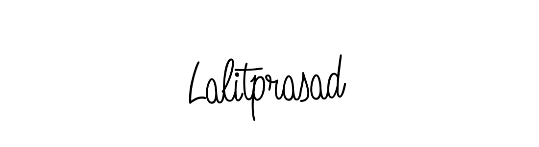 How to make Lalitprasad name signature. Use Angelique-Rose-font-FFP style for creating short signs online. This is the latest handwritten sign. Lalitprasad signature style 5 images and pictures png