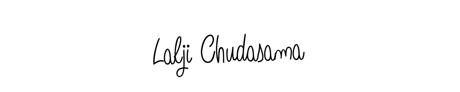 Design your own signature with our free online signature maker. With this signature software, you can create a handwritten (Angelique-Rose-font-FFP) signature for name Lalji Chudasama. Lalji Chudasama signature style 5 images and pictures png