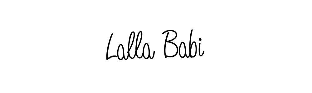 The best way (Angelique-Rose-font-FFP) to make a short signature is to pick only two or three words in your name. The name Lalla Babi include a total of six letters. For converting this name. Lalla Babi signature style 5 images and pictures png