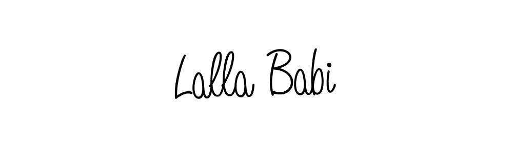 How to Draw Lalla Babi signature style? Angelique-Rose-font-FFP is a latest design signature styles for name Lalla Babi. Lalla Babi signature style 5 images and pictures png