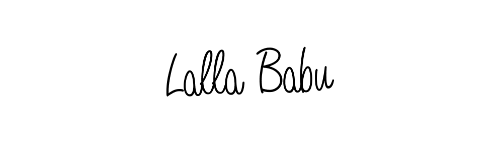 You should practise on your own different ways (Angelique-Rose-font-FFP) to write your name (Lalla Babu) in signature. don't let someone else do it for you. Lalla Babu signature style 5 images and pictures png