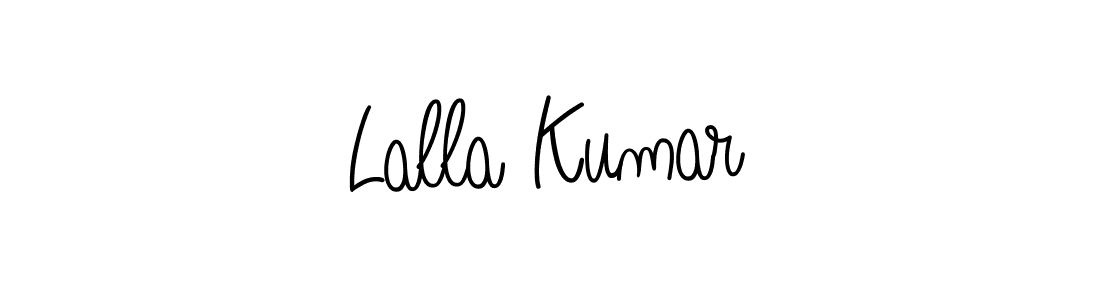 How to make Lalla Kumar name signature. Use Angelique-Rose-font-FFP style for creating short signs online. This is the latest handwritten sign. Lalla Kumar signature style 5 images and pictures png