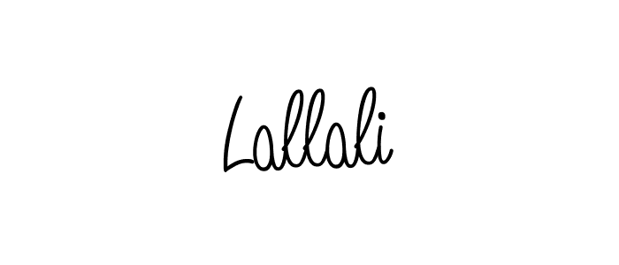 Design your own signature with our free online signature maker. With this signature software, you can create a handwritten (Angelique-Rose-font-FFP) signature for name Lallali. Lallali signature style 5 images and pictures png