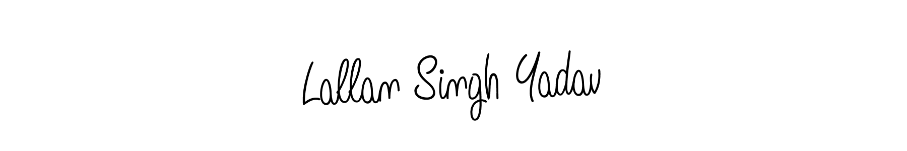 Make a beautiful signature design for name Lallan Singh Yadav. With this signature (Angelique-Rose-font-FFP) style, you can create a handwritten signature for free. Lallan Singh Yadav signature style 5 images and pictures png