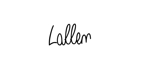 Lallen stylish signature style. Best Handwritten Sign (Angelique-Rose-font-FFP) for my name. Handwritten Signature Collection Ideas for my name Lallen. Lallen signature style 5 images and pictures png