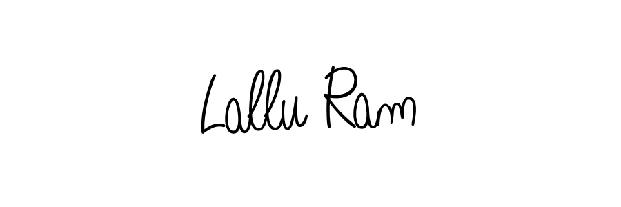 Design your own signature with our free online signature maker. With this signature software, you can create a handwritten (Angelique-Rose-font-FFP) signature for name Lallu Ram. Lallu Ram signature style 5 images and pictures png