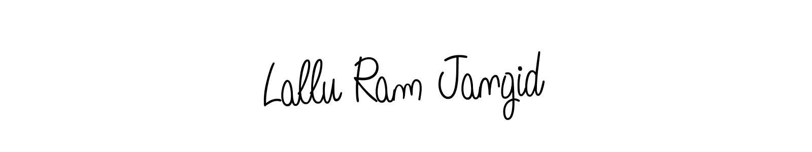 Lallu Ram Jangid stylish signature style. Best Handwritten Sign (Angelique-Rose-font-FFP) for my name. Handwritten Signature Collection Ideas for my name Lallu Ram Jangid. Lallu Ram Jangid signature style 5 images and pictures png