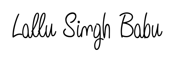 This is the best signature style for the Lallu Singh Babu name. Also you like these signature font (Angelique-Rose-font-FFP). Mix name signature. Lallu Singh Babu signature style 5 images and pictures png