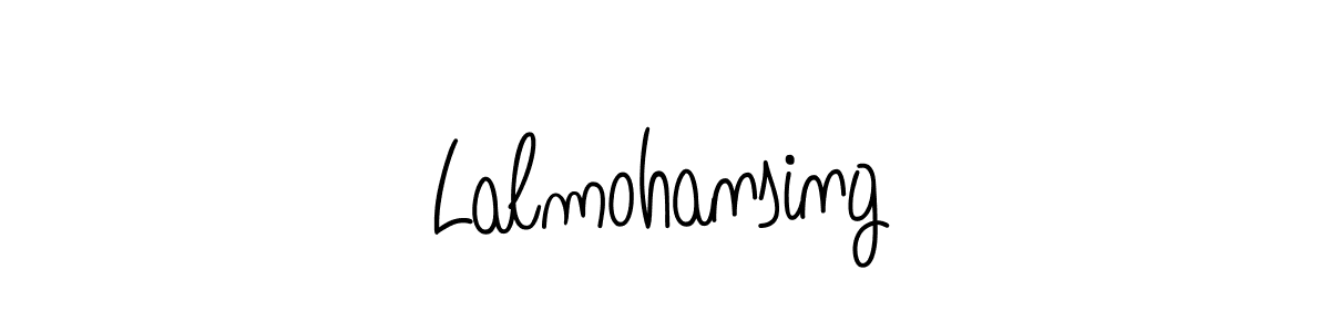 You should practise on your own different ways (Angelique-Rose-font-FFP) to write your name (Lalmohansing) in signature. don't let someone else do it for you. Lalmohansing signature style 5 images and pictures png