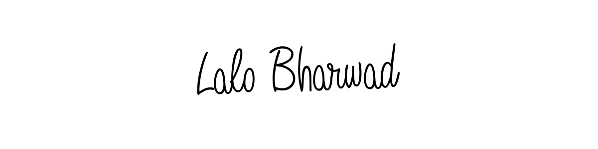 Lalo Bharwad stylish signature style. Best Handwritten Sign (Angelique-Rose-font-FFP) for my name. Handwritten Signature Collection Ideas for my name Lalo Bharwad. Lalo Bharwad signature style 5 images and pictures png