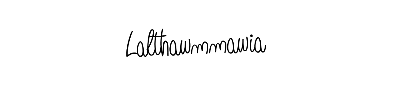 Make a beautiful signature design for name Lalthawmmawia. With this signature (Angelique-Rose-font-FFP) style, you can create a handwritten signature for free. Lalthawmmawia signature style 5 images and pictures png